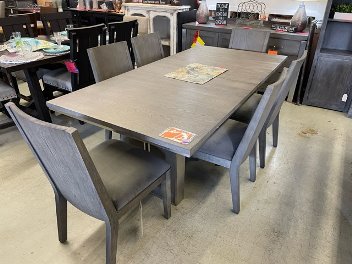 Modus Plata Thunder Dining Set with 6 Chairs (blemish)