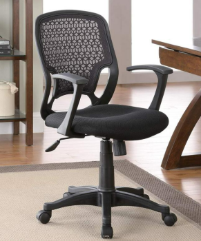 Coaster Black Mesh Fabric Office Chair