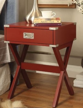 Acme Babs Red End Table 