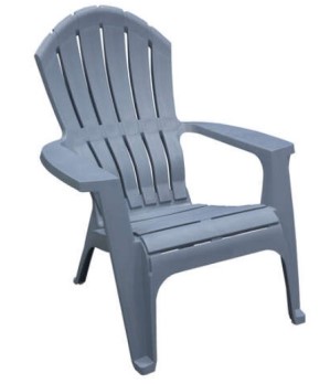 Grey Plastic Adirondack Chair