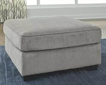 Ashley Alki Alloy Square Ottoman