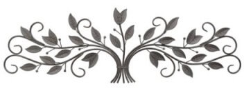 Three Hands Metal Large Scrolling Foliage Wall Art