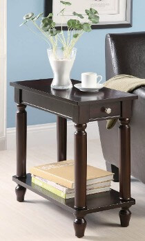 Coaster Espresso Finish End Table with 1 Drawer