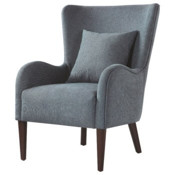 Coaster Teal Curved Wingback Accent Chair