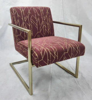 Coaster Jordyn Rose & Brass Accent Chair