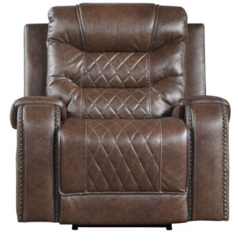 Homelegance Putnam Brown Microsuede Glider/Recliner