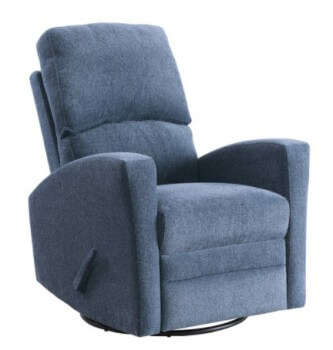 Homelegance Colrich Blue Swivel Rocker/Recliner