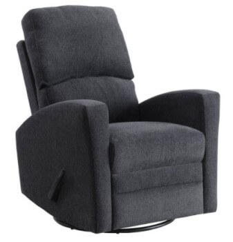 Homelegance Colrich Charcoal Swivel Rocker/Recliner