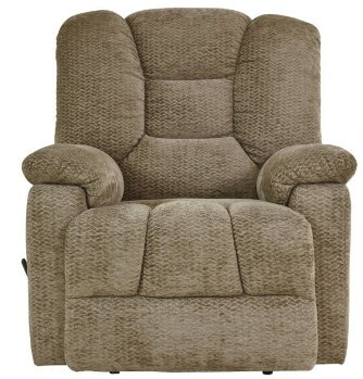 Homelegance Kaylene Plush Brown Fabric Recliner