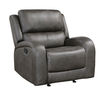 Homelegance Pagosa Charcoal Microsuede Rocker/Recliner