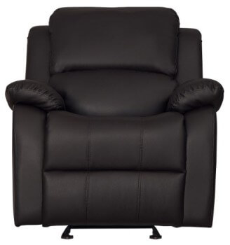 Homelegance Clarkdale Dark Brown Faux Leather Recliner