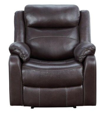 Homelegance Yerba Dark Brown Microsuede Recliner