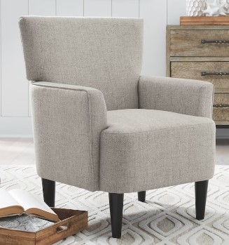 Ashley Hansen Beige Fabric Accent Chair