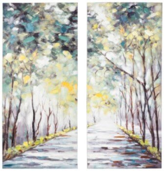 Ashley Tree-Lined Avenue Wall Art Panels (set of 2)