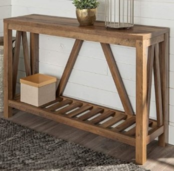 Stanley Ranger Rustic Oak Console Table