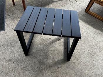 Stanley Ranger Black Wash Slat-Top Side Table