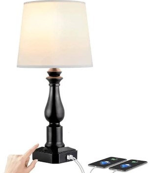 Crestview Belvedere Table Lamp with USB