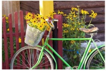 Crestview Spring Bicycle Wall Art Panel