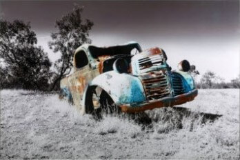 Crestview Past Times Trucks 1 Wall Art Panel
