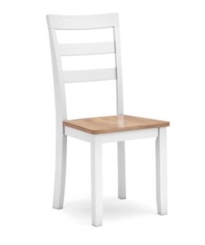 Ashley Garrison White & Natural Finish Side Chairs (set of 2)