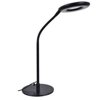 Crestview Black LED Metal Magnifying Reading Desk Lamp