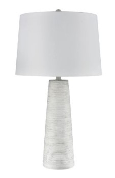 Stylecraft White Wash Table Lamp