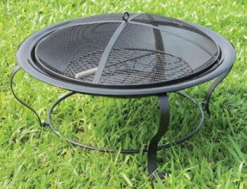 Furniture of America Ammon Metal Fire Pit