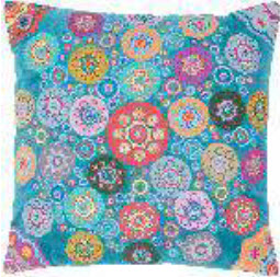Rizzy Teal Medallions Throw Pillows (set of 2)