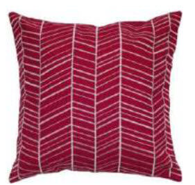 Rizzy Red Zig Zag Throw Pillows (set of 2)