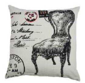 Rizzy Antique Postage Script Throw Pillows (set of 2)