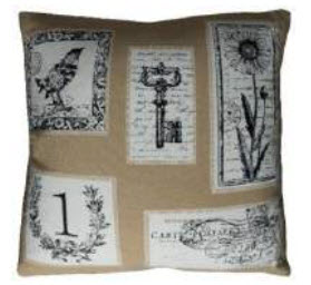 Rizzy Vintage Beige Throw Pillows (set of 2)