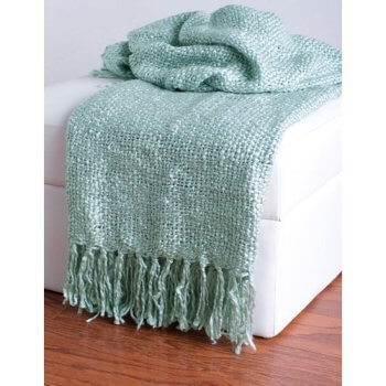 Rizzy Light Aqua Blue Throw Blanket
