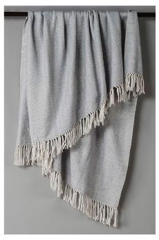 Rizzy Silver Throw Blanket