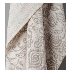Rizzy Ivory & Taupe Floral Throw Blanket