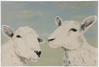 Sheep Duo Wall Art Panel