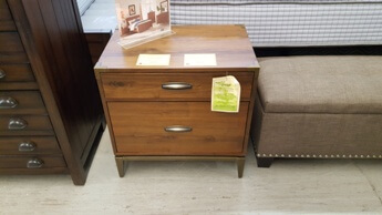 Modus Adler Hardwood Nightstand with Metal Base (blemish)