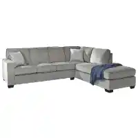 Ashley Alki Alloy 2-Piece Sectional with Right-Hand Chaise