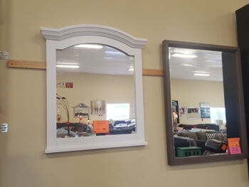 Homelegance White Arched Mirror