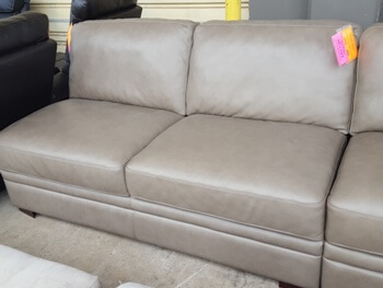 Chateau Dax Taupe Armless Loveseat