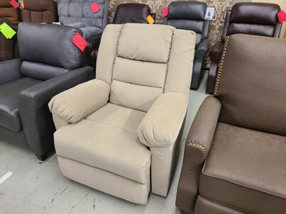 Ebello Home Beige Fabric Recliner