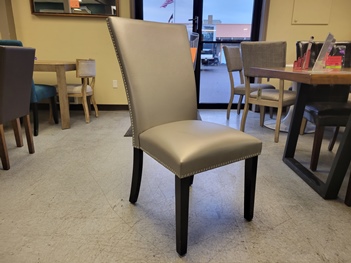 Camila Silver Side Chairs with Nail-Head Trim (set of 2)