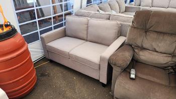 Ashley Camila Beige Fabric Loveseat