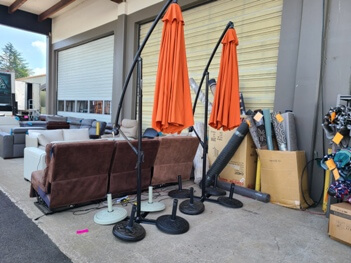 Cantilever Umbrella with Metal X Base