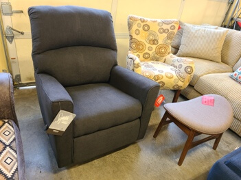 Ashley Charcoal Fabric Recliner