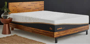 Corsicana 10-Inch Copper-Infused Memory Foam Hybrid Queen Mattress
