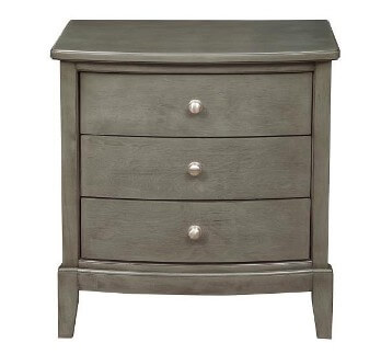 Homelegance Cotterill Grey 3-Drawer Nightstand