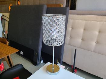 Silver & Crystal Table Lamp