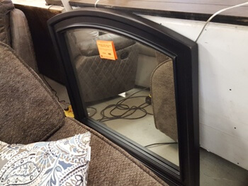 Homelegance Arched Cappuccino Finish Hardwood Mirror