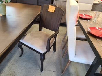 Modus Deco Black Coffee Hardwood Arm Chair