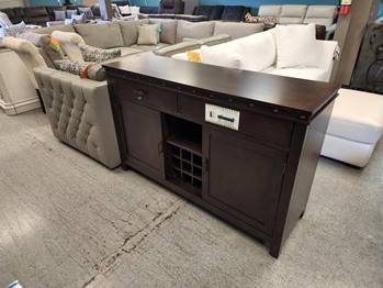 Merlot Sideboard with Wine Rack